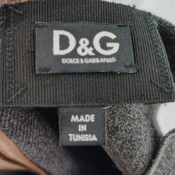 D&G Dolce & Gabbana Wool Silk Sheath Exposed Ruffled Zipper Dress Charcoal IT 38 - Picture 4 of 16